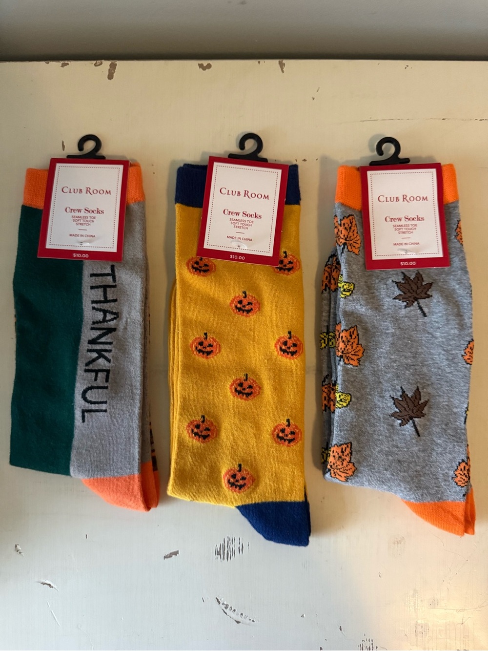 Club Room fall sock trio • NWT